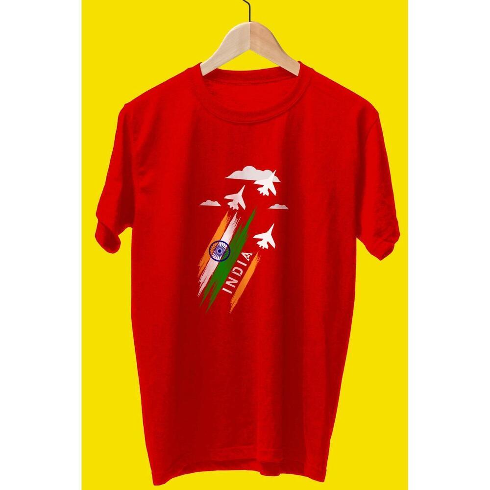 India On Moon Tshirt